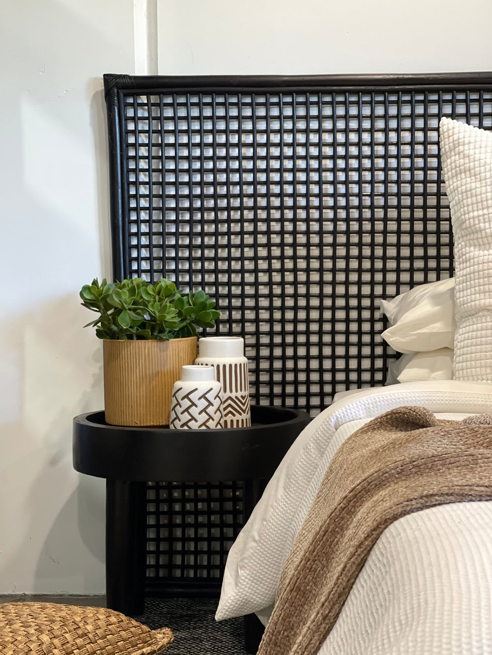 Karley | Extra-Wide Bedhead Rattan