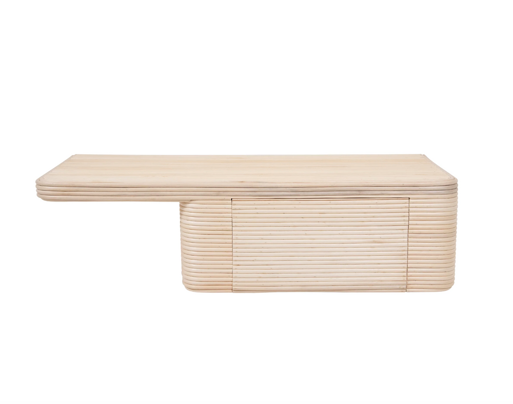 Bo | Floating Side Tables Rattan Natural - SOLD AS A PAIR