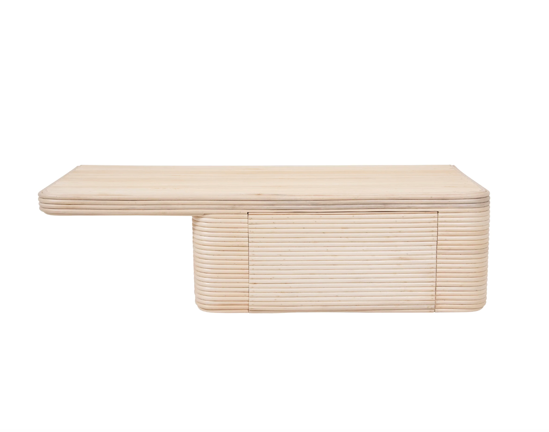 Bo | Floating Side Tables Rattan Natural - SOLD AS A PAIR