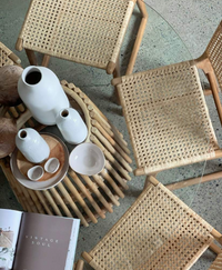 Delilah | Dining Table Rattan - Morrissey Blinds & Interiors