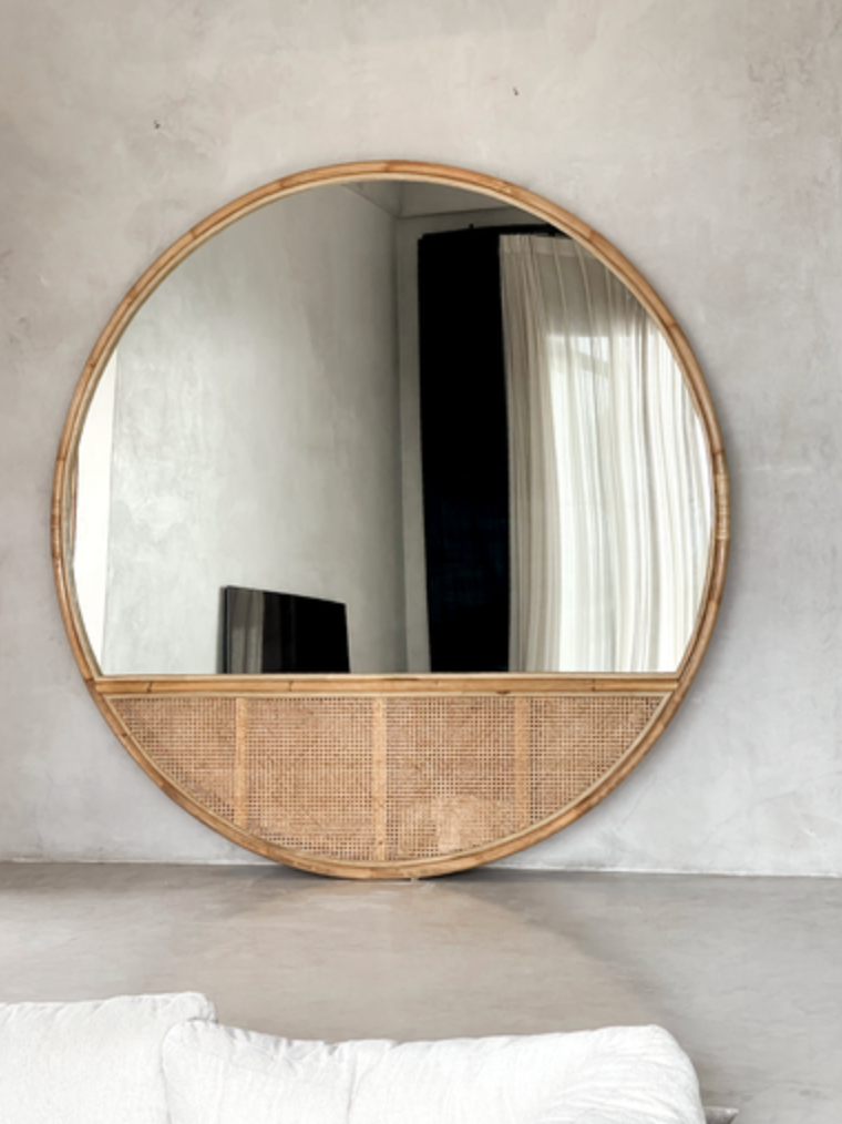 Bonnie | Extra Large Mirror Feature Rattan